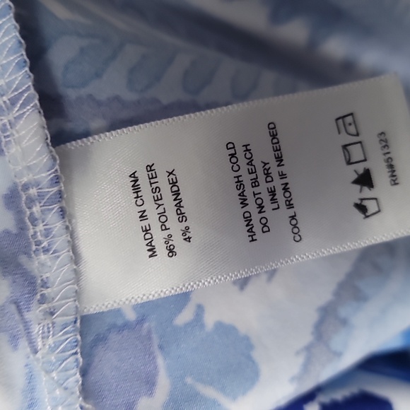 MSK Blue and White Paisley Blouse - Picture 5 of 5